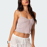 Lacey Knit Tank Top