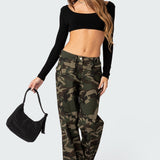 Aya Low-Rise Cargo Trousers