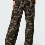Aya Low-Rise Cargo Trousers