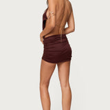 Anira Chain Backless Mini Dress