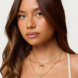 Textured Duo Layered Necklace