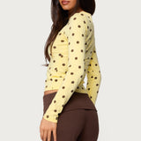 Maricelle Polka Dot Long Sleeve T Shirt