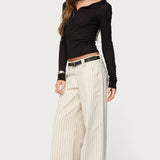 Nettie Ribbed Henley Top
