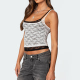 Wynnie Layered Lace Tank Top