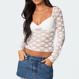 Mykonos Sheer Lace Top