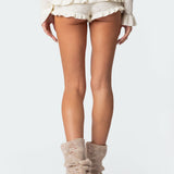 Lindsay Ruffle Knitted Shorts