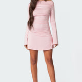 Leena Gathered Mini Dress
