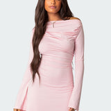 Leena Gathered Mini Dress
