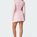Leena Gathered Mini Dress