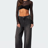 Night Out Sheer Crop Top