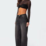 Night Out Sheer Crop Top