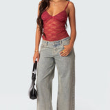 Eira Sheer Lace Tank Top