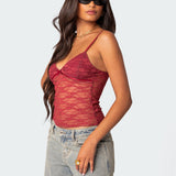 Eira Sheer Lace Tank Top
