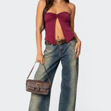 Twisted Split Front Tube Top