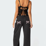 Gwyn Mixed Lace Top