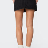 Spencer Low Rise Denim Micro Skirt