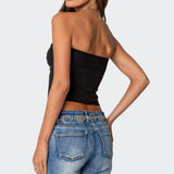 Twisted Split Front Tube Top