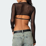 Lin Mesh Bra Top