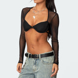 Lin Mesh Bra Top