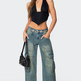 Open Back Triangle Halter Top