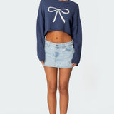 Chiara Denim Micro Skirt
