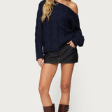 Camelia Denim Mini Skort