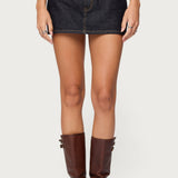 Camelia Denim Mini Skort