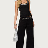 Studded Built In Bra Tank Top