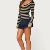 Rainey Striped Long Sleeve Top