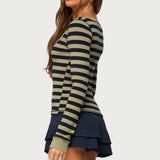 Rainey Striped Long Sleeve Top