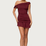 Gesibelle Off Shoulder Mesh Mini Dress