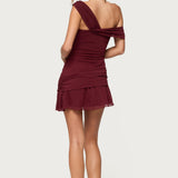 Gesibelle Off Shoulder Mesh Mini Dress