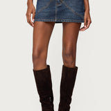 Tory Western Denim Mini Skirt