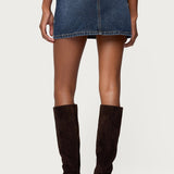 Tory Western Denim Mini Skirt