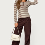 Roma Striped Henley Top