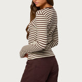 Roma Striped Henley Top