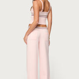 Miya Stripey Ribbed Knit Tank Top