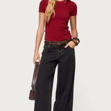 Daphney Ribbed T Shirt