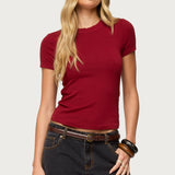 Daphney Ribbed T Shirt