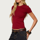 Daphney Ribbed T Shirt