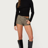 Saskia Fitted Ribbed Turtle Neck Top