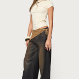 Oliana Ribbed Boat Neck T Shirt