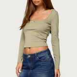 Mora Lace Trim Ribbed T Shirt