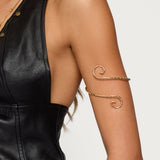 Spiral Twisted Arm Cuff