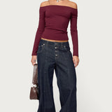 Katie Off Shoulder Long Sleeve Top