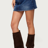 Chiara Denim Micro Skirt