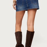 Chiara Denim Micro Skirt