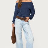 Nannie Off Shoulder Oversized Top