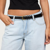 Goldey Faux Leather Belt