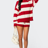 Riley Striped Knit Shorts